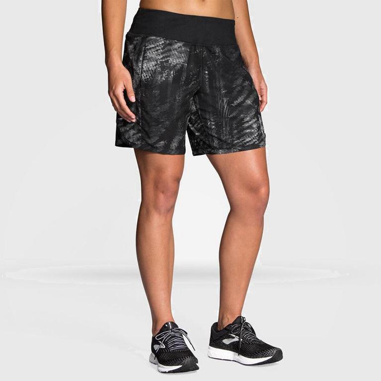 Brooks Chaser 7 NZ - Women's Running Shorts - Grey (80413-PBKD)